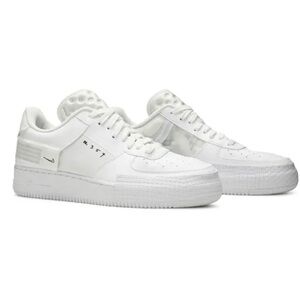 Nike Air Force 1 Type 2 'Triple White' Strap Size 12 EUC
